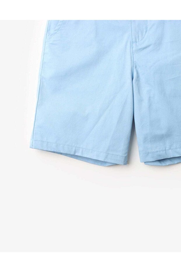 Solid Side-Pocket Shorts - 3