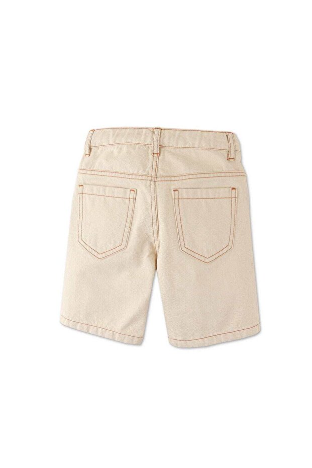 شورت سادة للأولاد بجيوب جانبية - 2