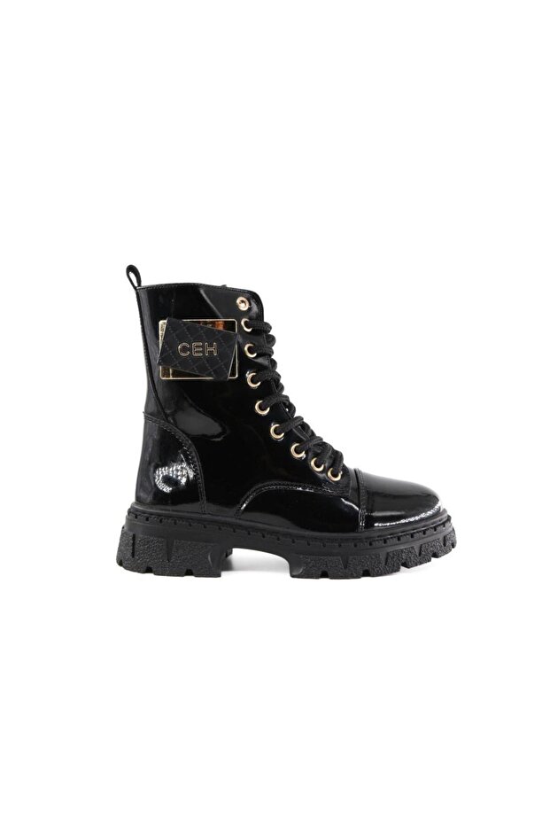 K100 Black Children's Boots