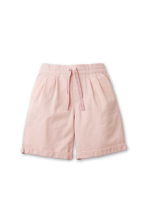Boys Solid Drawstring Shorts - 1