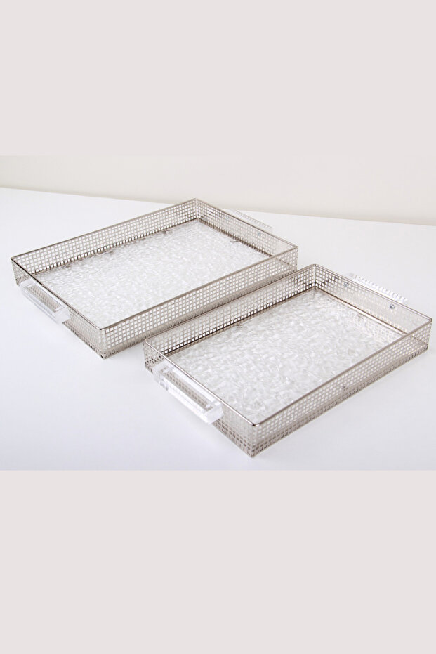 A set of versatile serving trays with a sophisticated and elegant design. - 4