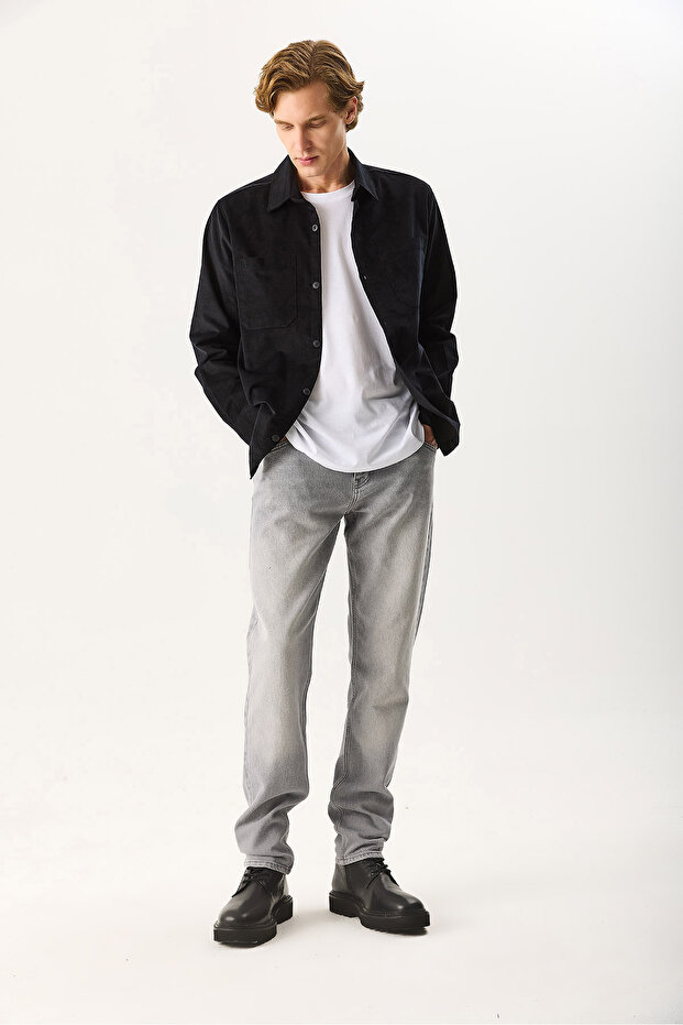 Men's Daniel Smoky Grey Straight Fit Jean Pants - Smoky Grey