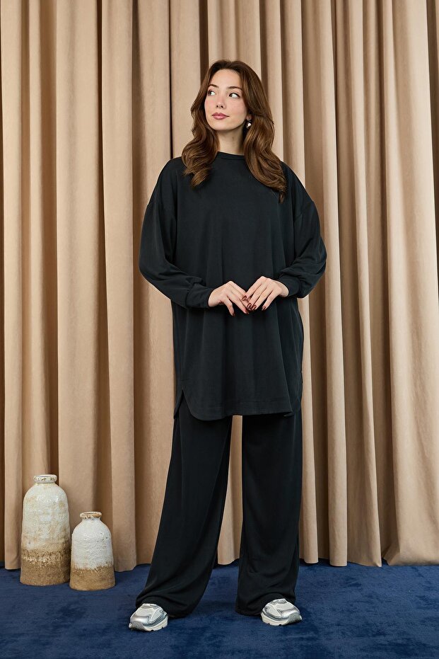 Kadın Oversize Basic İkili Takım - 4