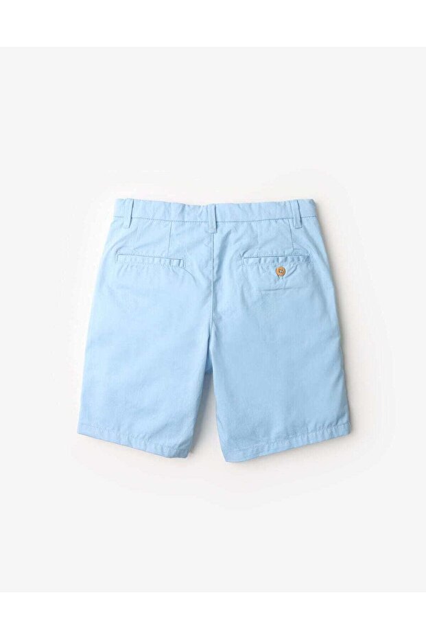 Solid Side-Pocket Shorts - 2