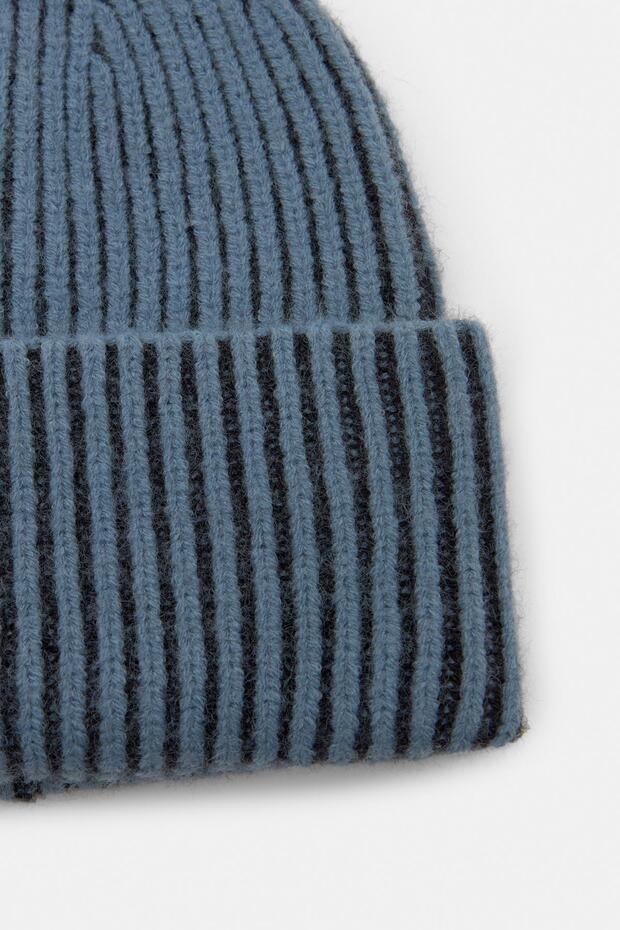 Kontrast detaylı örgü bere - 4