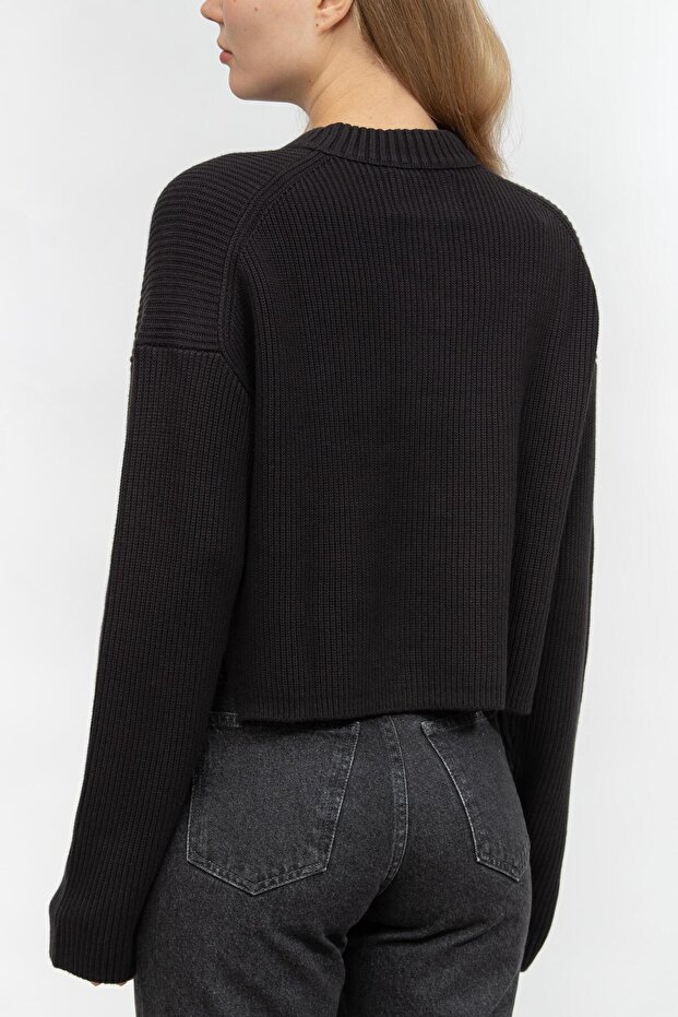 LOGO INTARSIA REGULAR SWEATER - 3