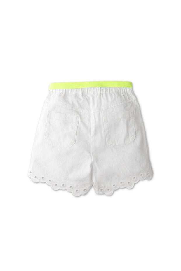 Girls Solid Drawstring Shorts - 2