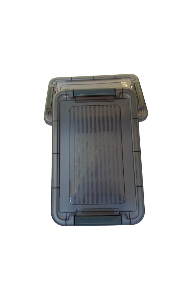 حاوية تخزين مستطيلة متعددة الأغراض قابلة للقفل - سعة 3 لتر - 4