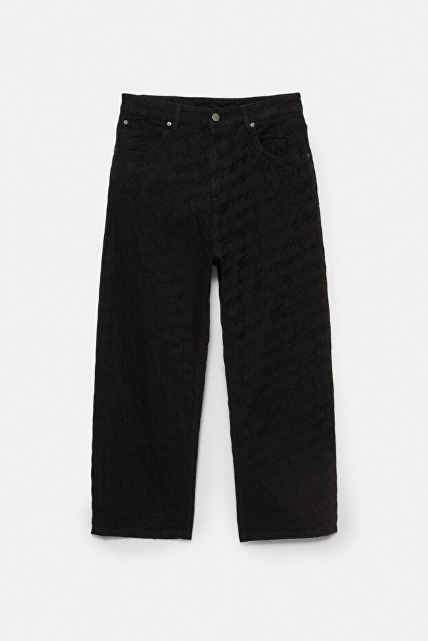 Jakarlı relaxed fit baggy jean - 7