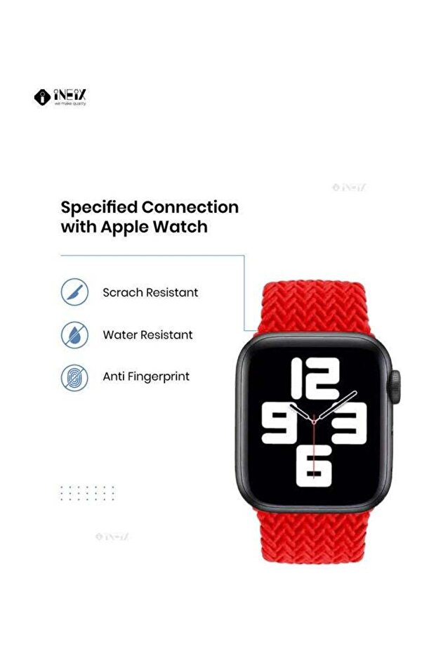 حزام بديل مضفر قابل للتمدد بحلقة منفردة لساعة Apple Watch - 5