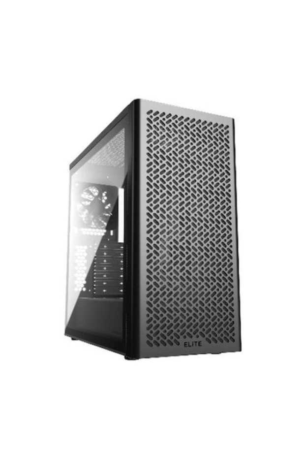 Elite 502 Lite case, rear I/O motherboard support, 120mm fan, black - 1