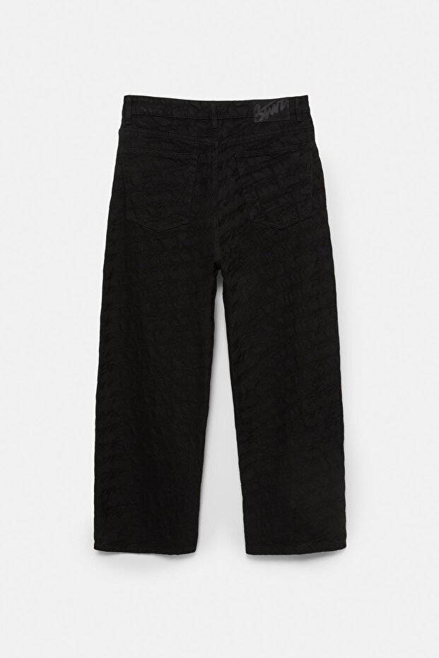 Jakarlı relaxed fit baggy jean - 8