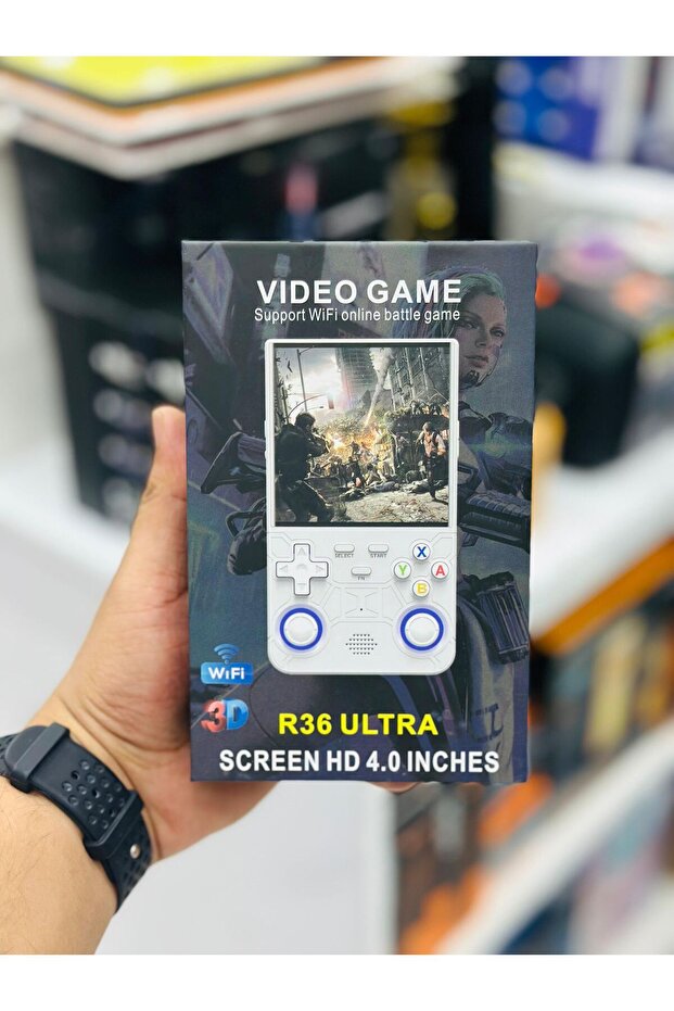 Portable Handheld Game Console with Dual 3D Joysticks & 10+ Simulators – 720×720 HD Display - 1