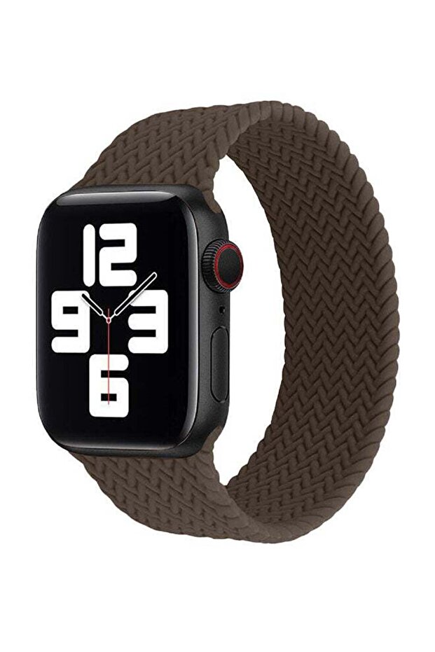 حزام بديل من السيليكون القابل للتمدد بحلقة منفردة مضفرة لساعة Apple Watch SE