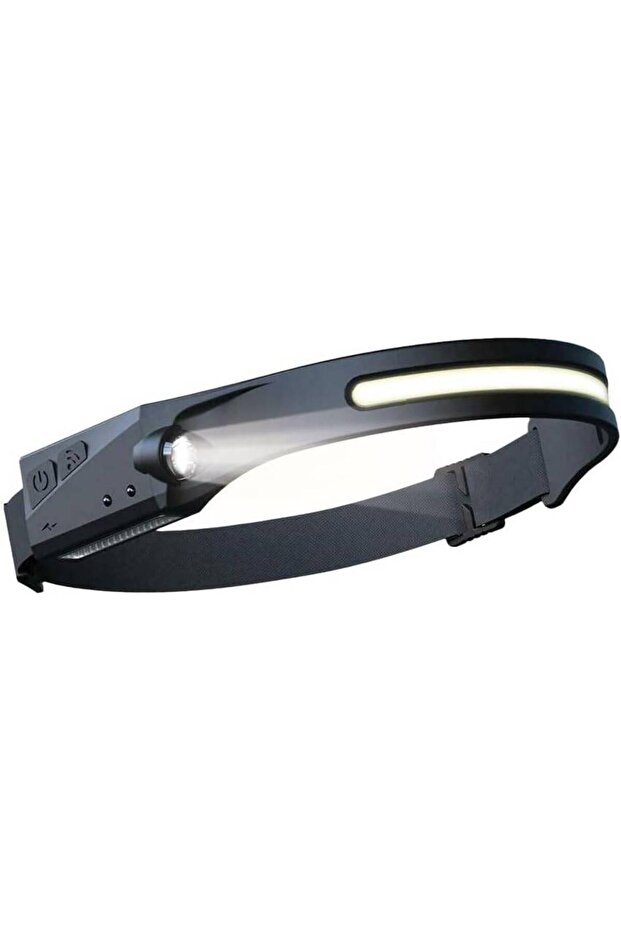 LifeStyle Outdoor Lightbar Headlamp with Motion Sensor - Black/Grey