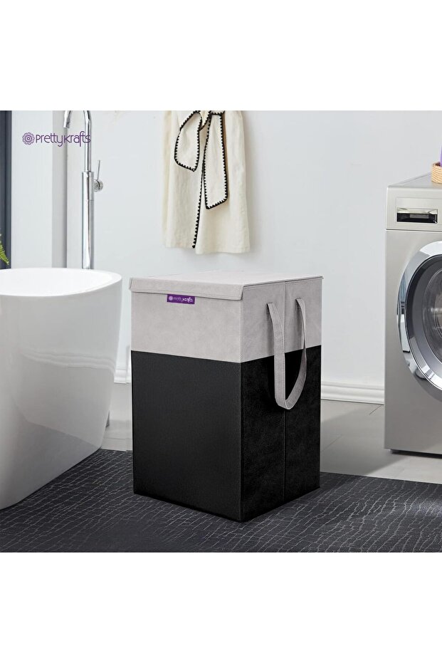 Large Rectangular Non-Woven Laundry Basket - 4