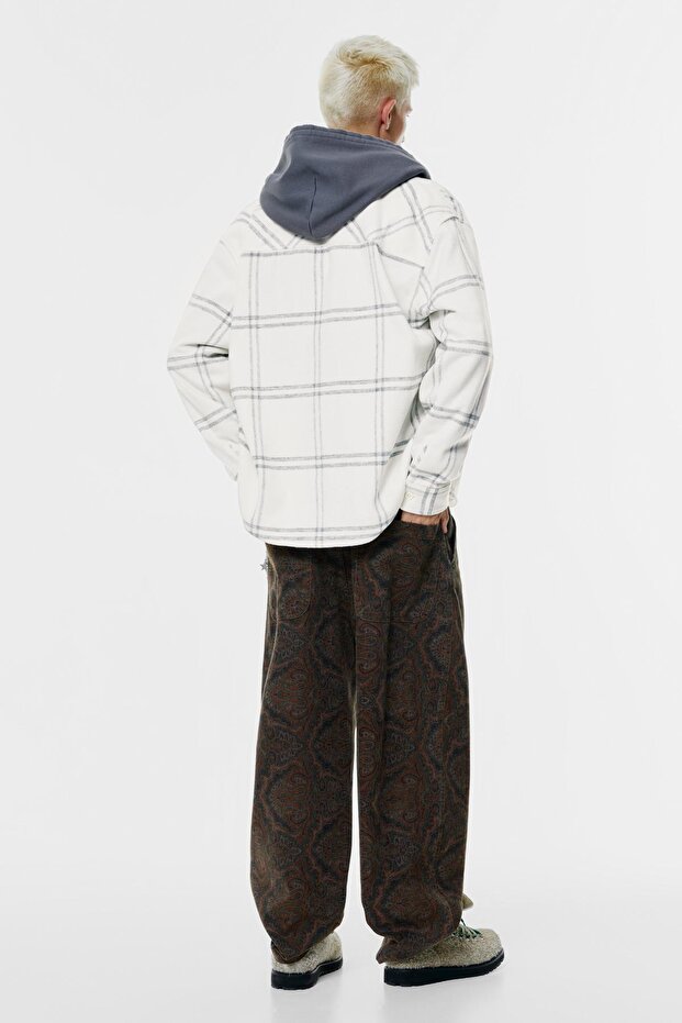 Kareli ince ceket - 4