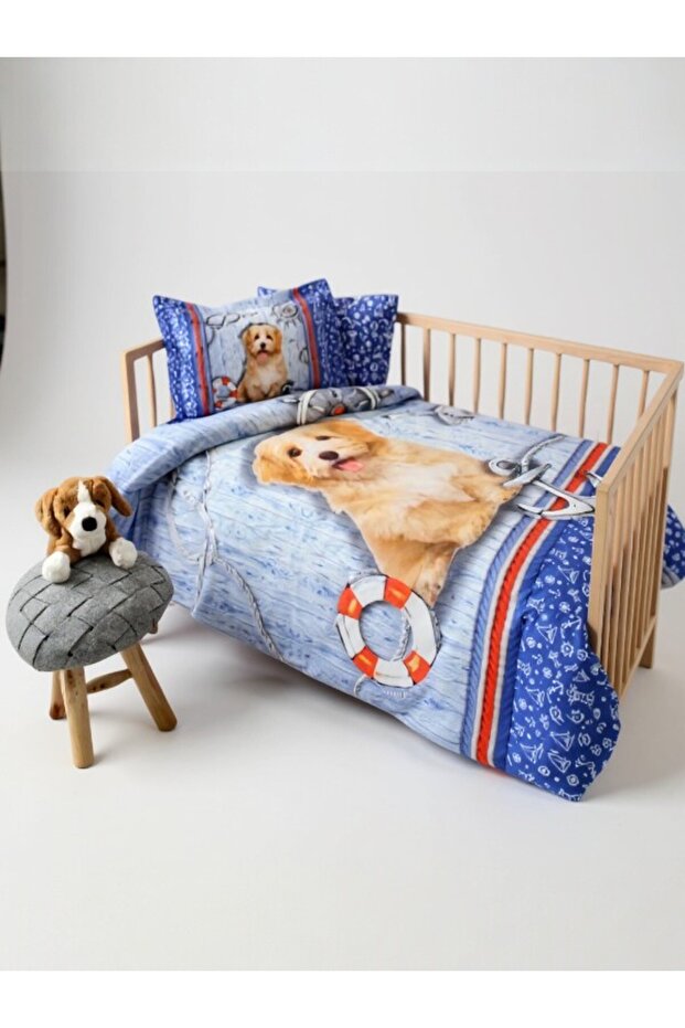 Rico Digital Printing Baby Bedding Set – 100% Cotton, Breathable, Colorful Patterned