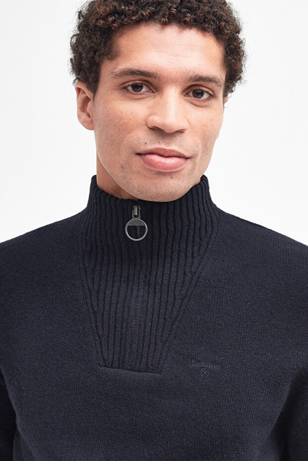 Essential Lambswool Half Zip Kazak NY71 Navy - 5