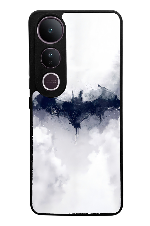 Vivo V50 Lite White Batman Design Glossy Phone Case Compatible