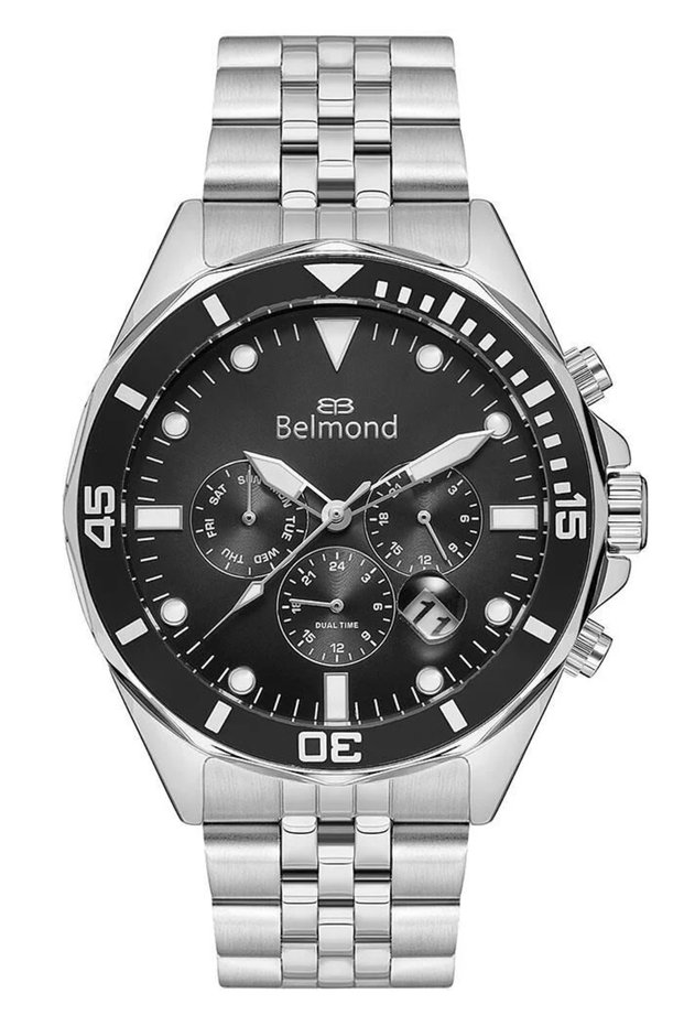 Kng1148.350 Black & Silver Steel Cord Men Wrist Watch