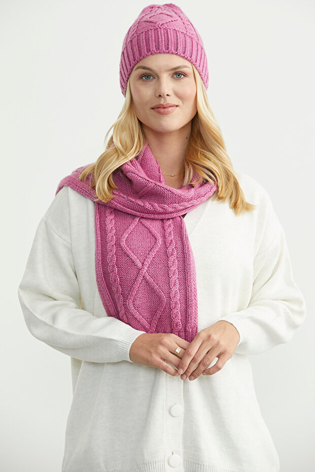 Örme Bere - Gül - 1