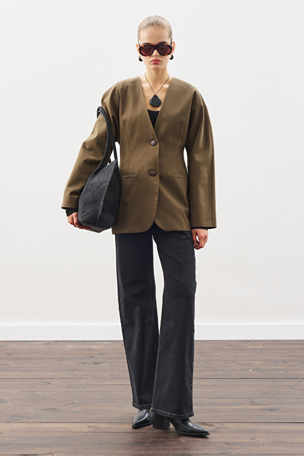 STUDIO BLAZER CEKET HAKİ - 1