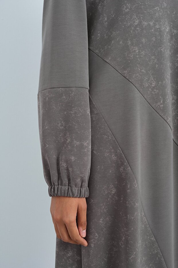 Örme Elbise Gümüş - 3