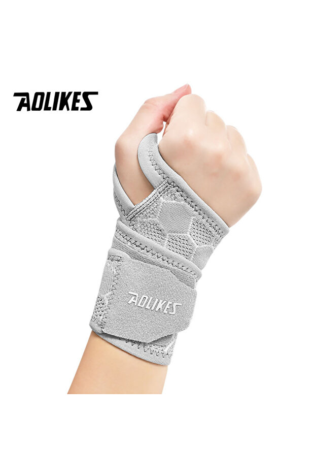 Gray 1PCS New Wrist Brace for Carpal Tunnel Relief Light Support - Compression Wrist
