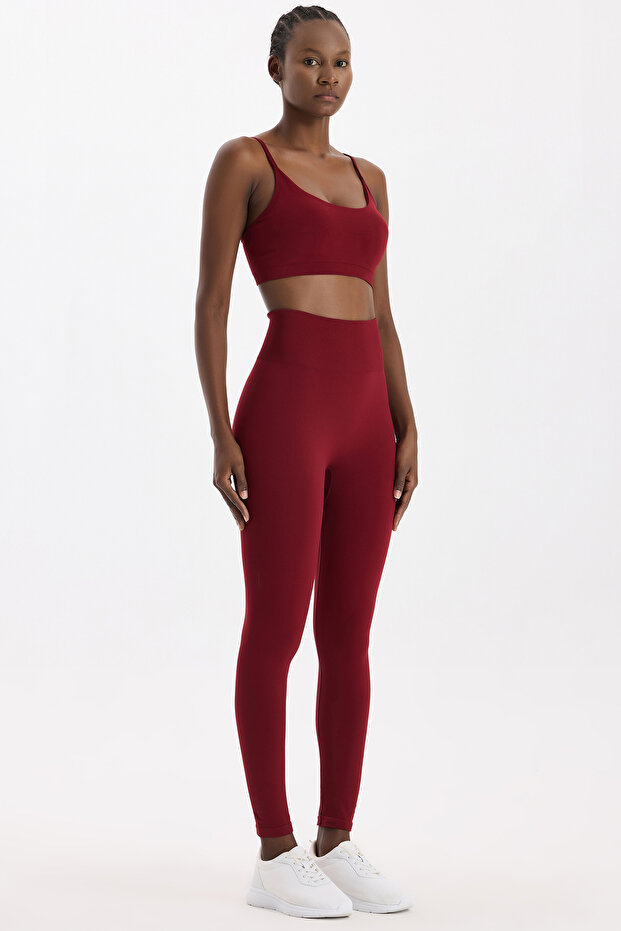 efect modelator Colanți roșu scarlat - 4