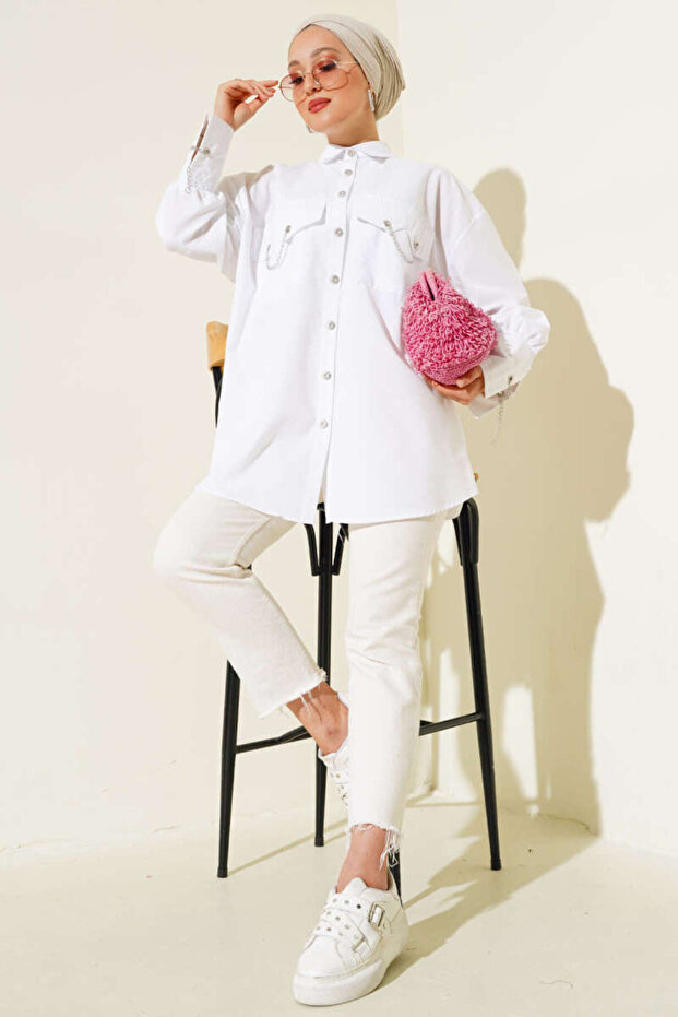 Tunic with Chain Detail