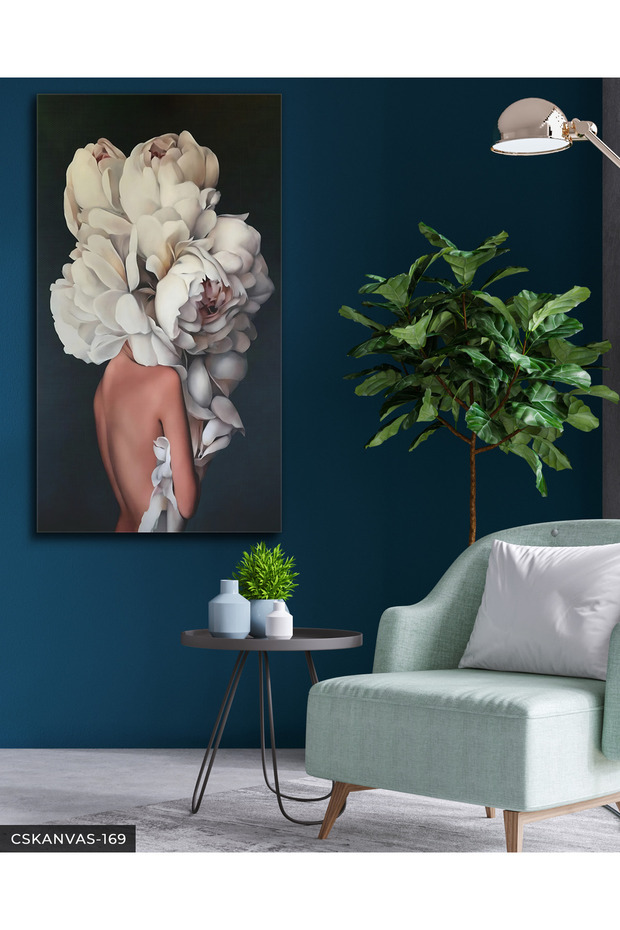 Flower Woman One Piece Canvas, Canvas Painting