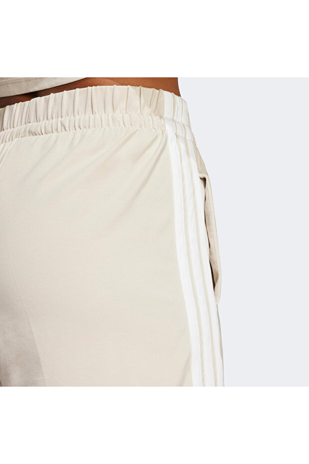 Essentials 3 Stripes Kadın Bej Şort - 5