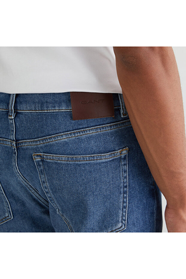 Erkek Mavi Regular Fit Şort - 5