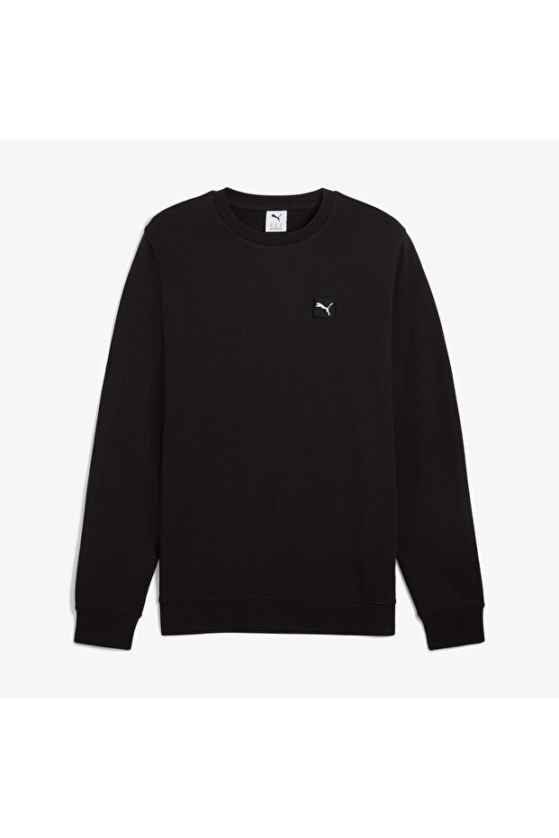 Ess Elevated Crew Erkek Siyah Günlük Stil Sweatshirt 68472701 - 4