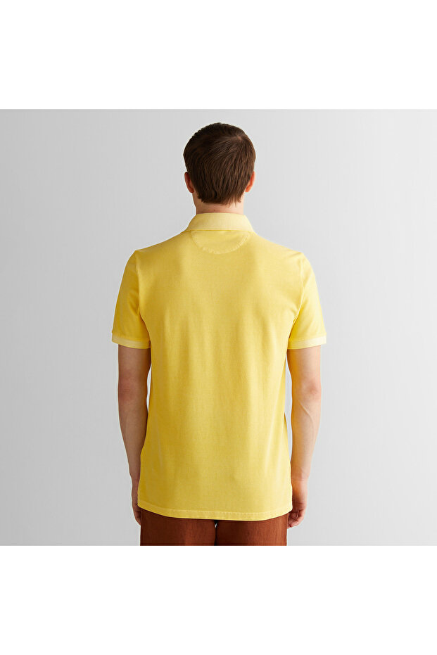 Erkek Sarı Regular Fit Polo - 2