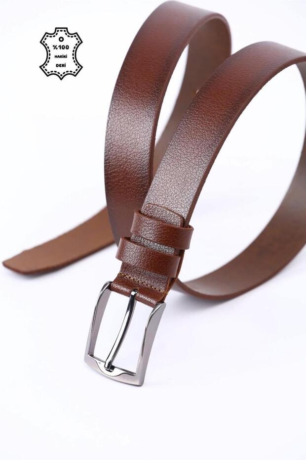 100% Genuine Leather Men's Denim-Cloth Belt Tosado 3.5cm Buffalo Leather