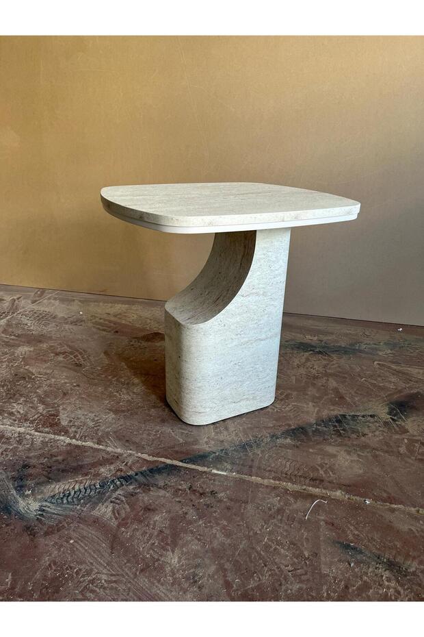 Traverten Yan Sehpa - 3