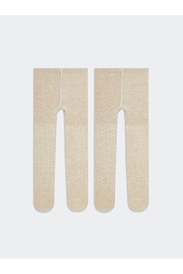 Patterned Baby Girl Pantyhose 2-Pack (W5)