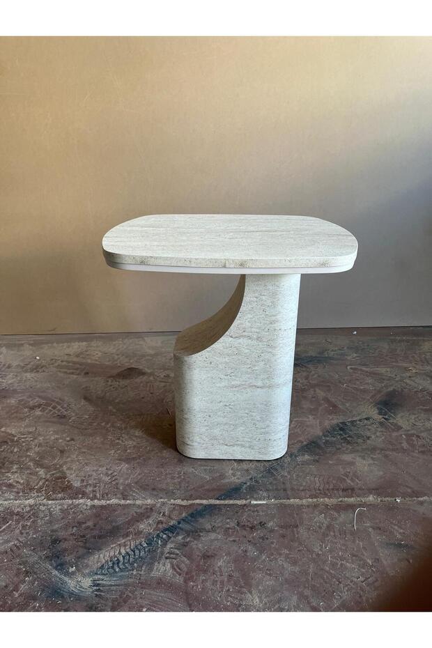 Traverten Yan Sehpa - 4