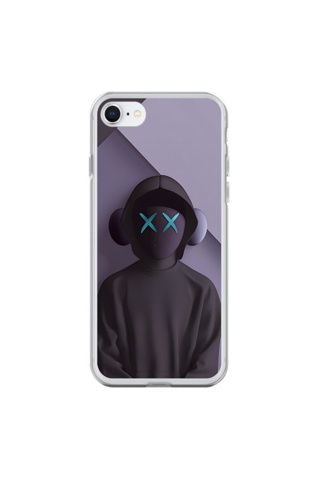 حافظة شفافة متوافقة مع هاتف iPhone 6S بتصميم No Face 2