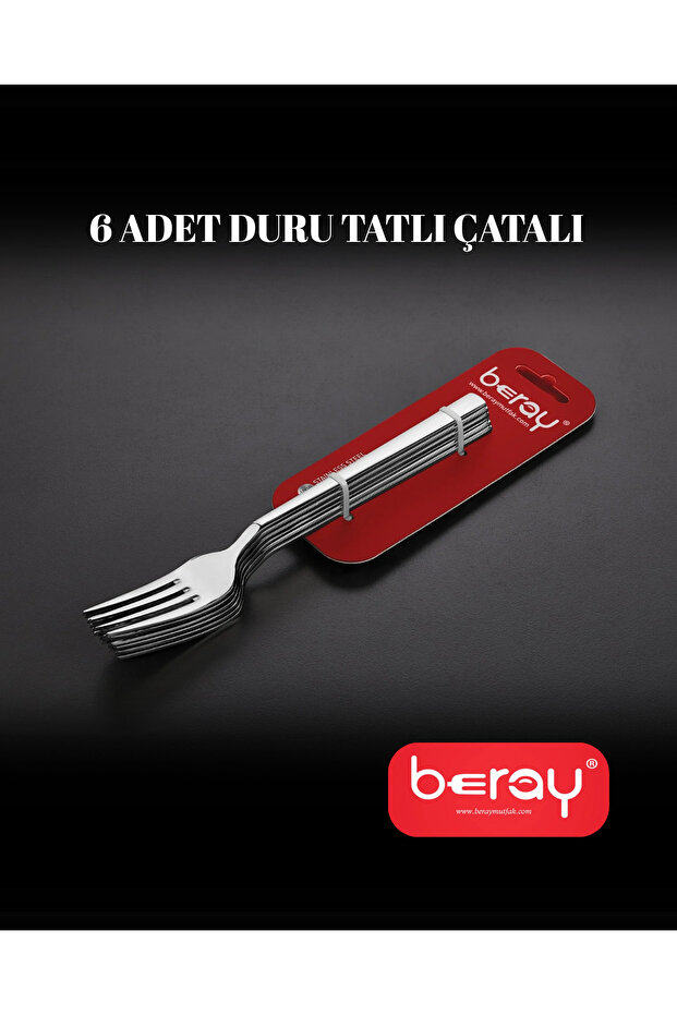 6 Adet Duru Tatlı Çatalı - 1