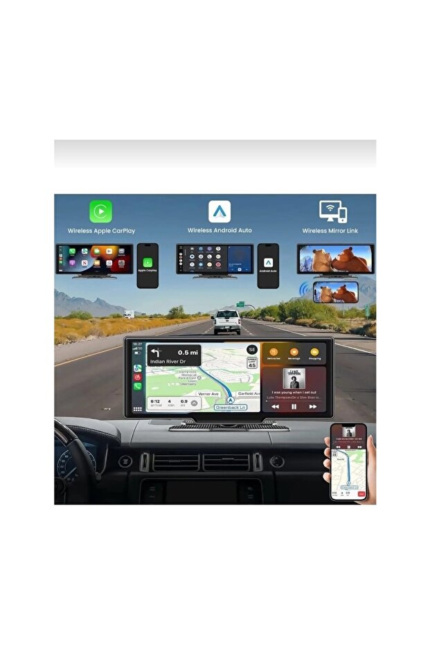 4K Car play 11.20 Inçl Andorid Ekran Android Auto Kablosuz Carplay Büyük Ekran Çift Kameralı - 2