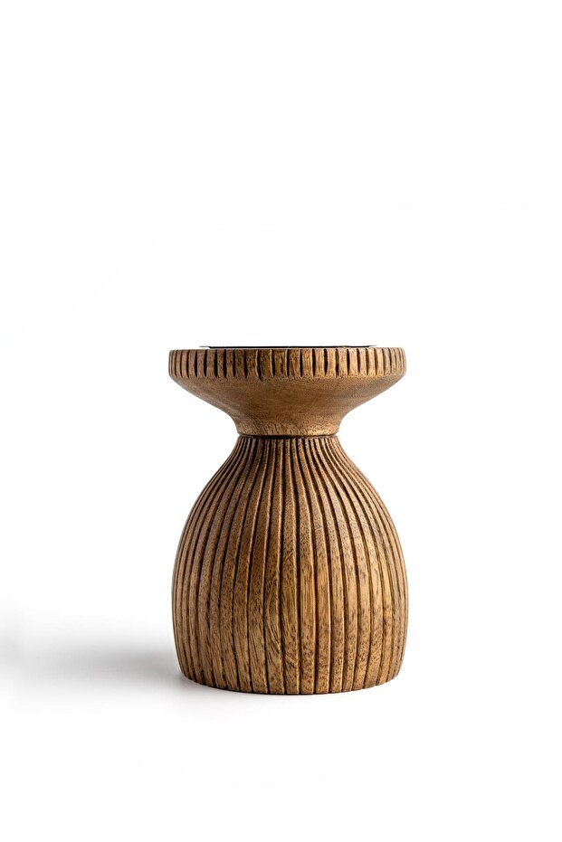 Terra Kısa Rustik Şamdan 15 cm - 3