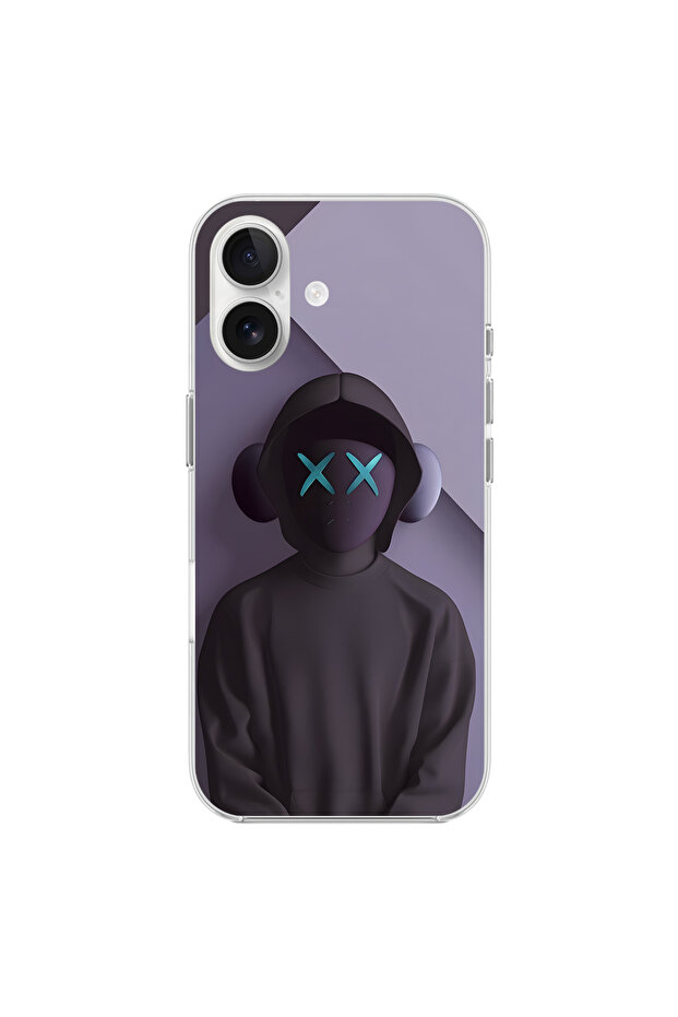 حافظة شفافة متوافقة مع هاتف iPhone 16 Plus بتصميم No Face 2 - 1