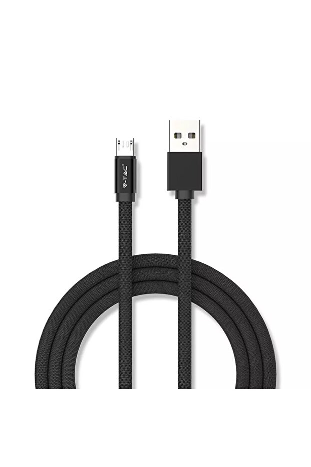 Cablu Micro USB Ediția Ruby 1 m, 2.4A, Negru - 2