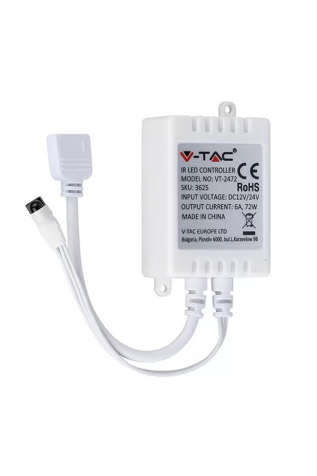 24-Button RGB LED Controller, 12/24V, 72W