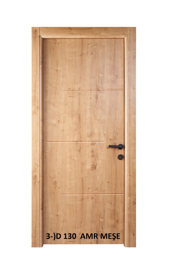 MDF üzeri PVC Membran Kaplama KAPI, D130 Amerikan Meşe (205X76X11) Banyo WC - 1