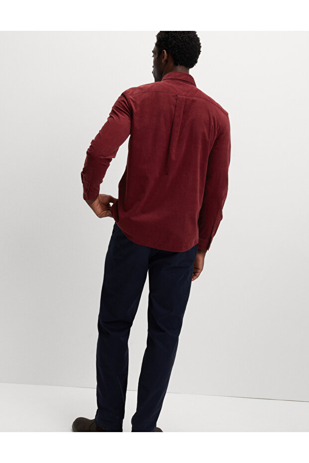 Pamuklu Kadife Gömlek - 4