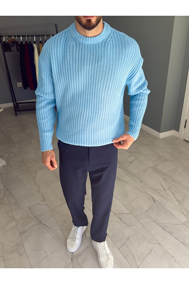 Premium Oversize Örme Kazak - 5